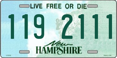 NH license plate 1192111