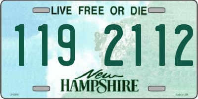 NH license plate 1192112