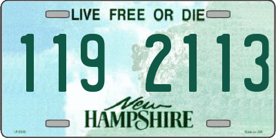 NH license plate 1192113