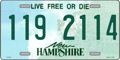 NH license plate 1192114