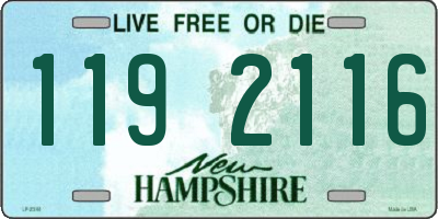 NH license plate 1192116