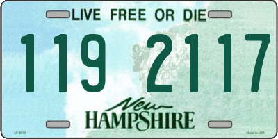 NH license plate 1192117