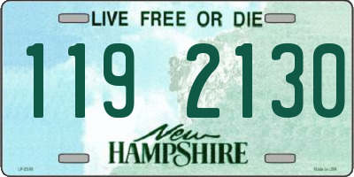 NH license plate 1192130