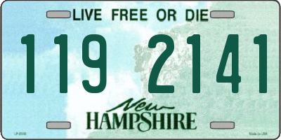 NH license plate 1192141