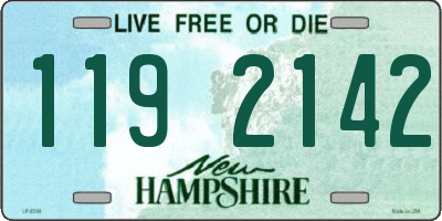 NH license plate 1192142