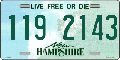 NH license plate 1192143