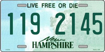 NH license plate 1192145