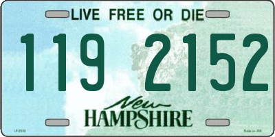 NH license plate 1192152