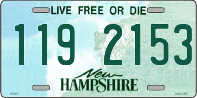 NH license plate 1192153