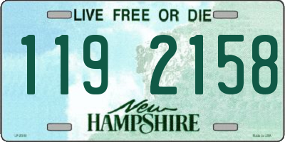 NH license plate 1192158