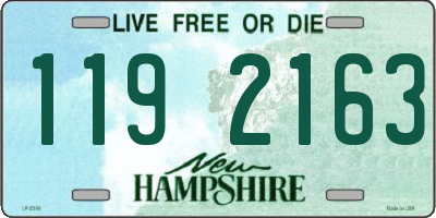 NH license plate 1192163
