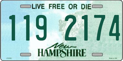 NH license plate 1192174