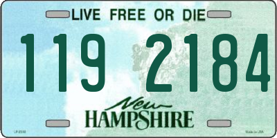NH license plate 1192184