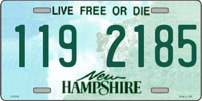 NH license plate 1192185
