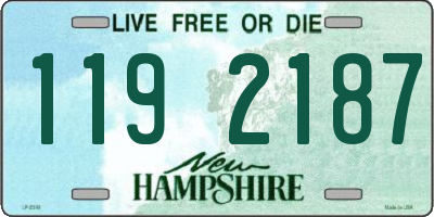 NH license plate 1192187