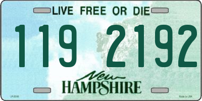 NH license plate 1192192
