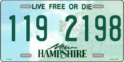 NH license plate 1192198