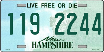 NH license plate 1192244