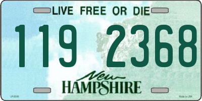 NH license plate 1192368