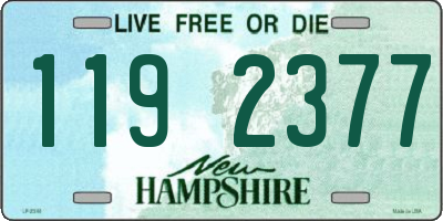 NH license plate 1192377
