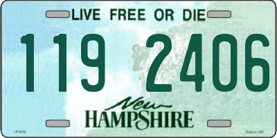 NH license plate 1192406