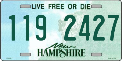 NH license plate 1192427