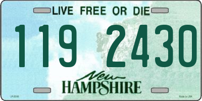 NH license plate 1192430