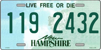 NH license plate 1192432