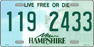NH license plate 1192433