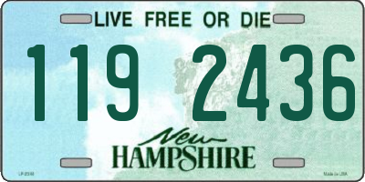 NH license plate 1192436
