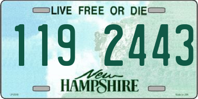 NH license plate 1192443