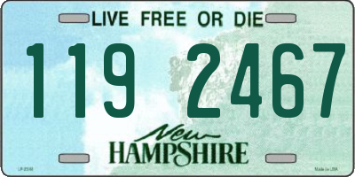 NH license plate 1192467
