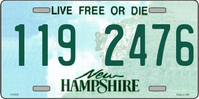 NH license plate 1192476