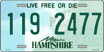 NH license plate 1192477