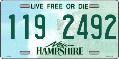 NH license plate 1192492