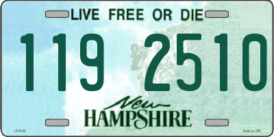 NH license plate 1192510