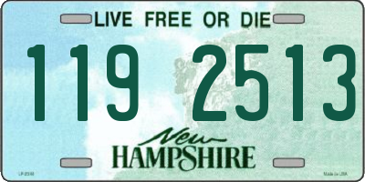 NH license plate 1192513