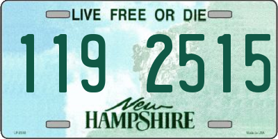 NH license plate 1192515