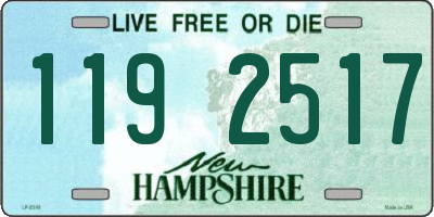NH license plate 1192517