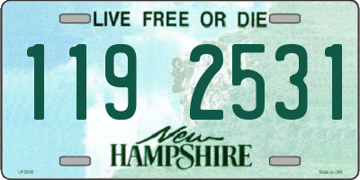 NH license plate 1192531