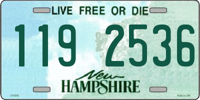 NH license plate 1192536