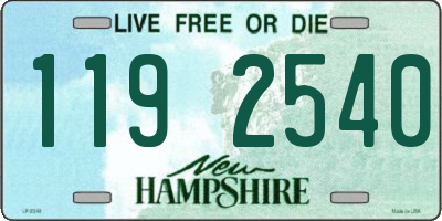NH license plate 1192540
