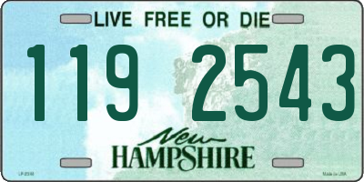 NH license plate 1192543
