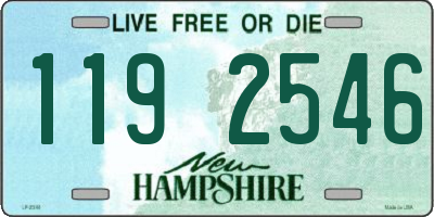 NH license plate 1192546