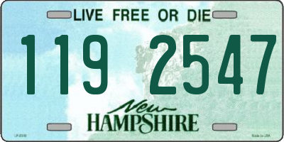 NH license plate 1192547