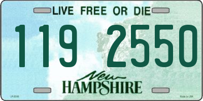 NH license plate 1192550