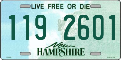 NH license plate 1192601