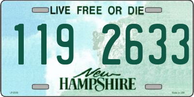 NH license plate 1192633