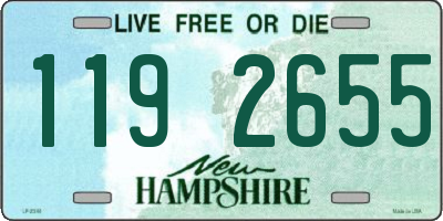 NH license plate 1192655