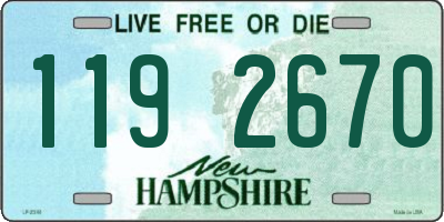 NH license plate 1192670